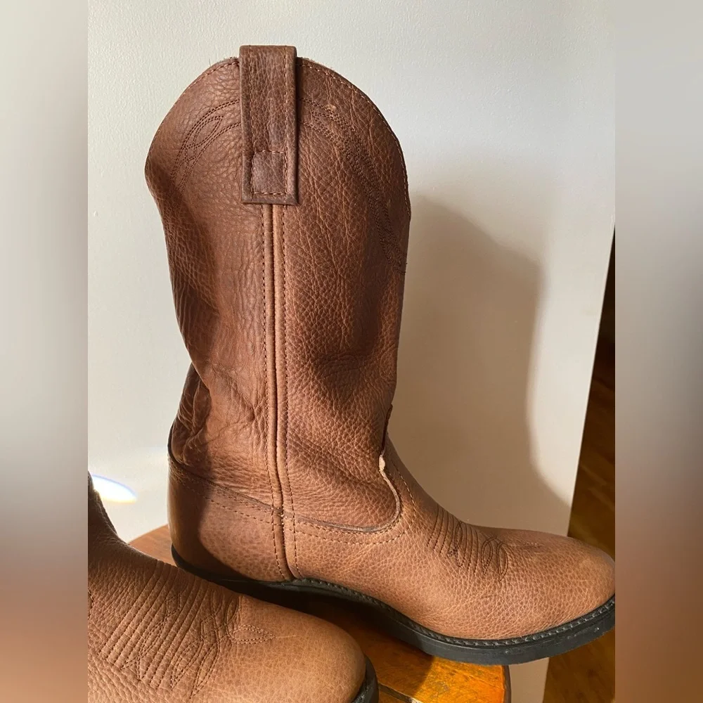 Masterson Boot Co. Brown Leather Cowboy Boots RB4002 Mens Size 8 D‎ Rodeo Ranch